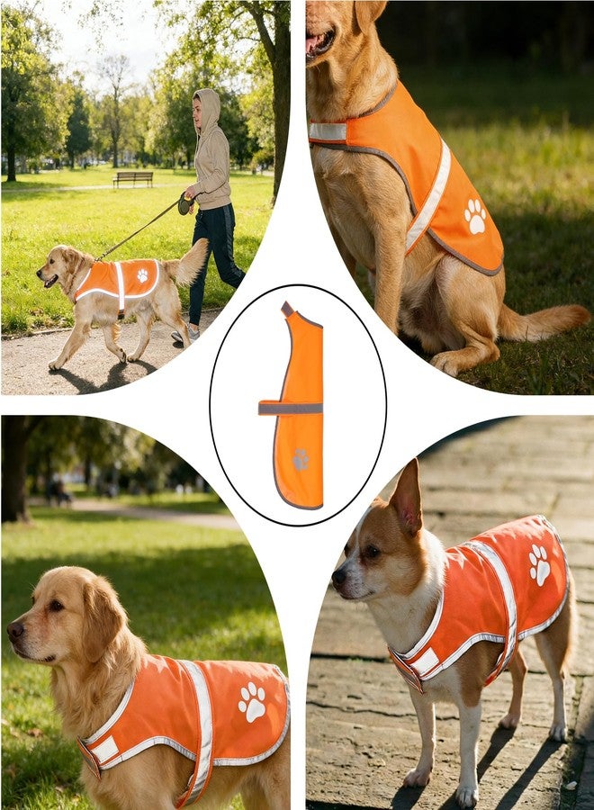 HaiFafafaing Reflective Dog Hunting Vest Orange - High Visibility Adjustable Reflective Pet Vests - Lightweight Breathable Dog Safety Vest for Hunting, Training & Cars Accidents - Image 4