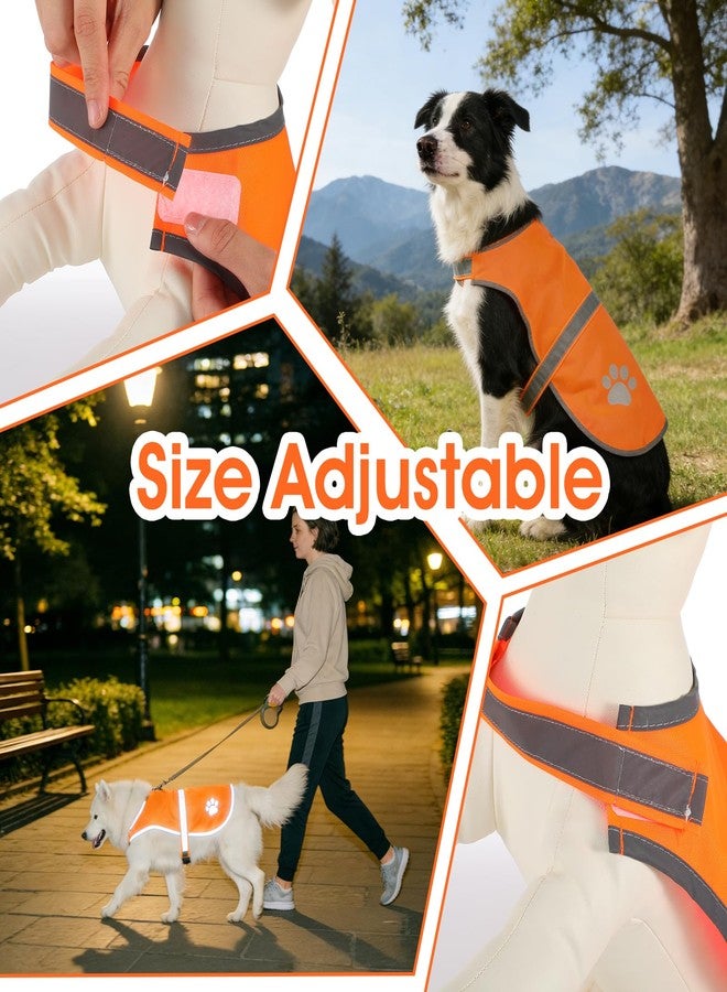 HaiFafafaing Reflective Dog Hunting Vest Orange - High Visibility Adjustable Reflective Pet Vests - Lightweight Breathable Dog Safety Vest for Hunting, Training & Cars Accidents - Image 5