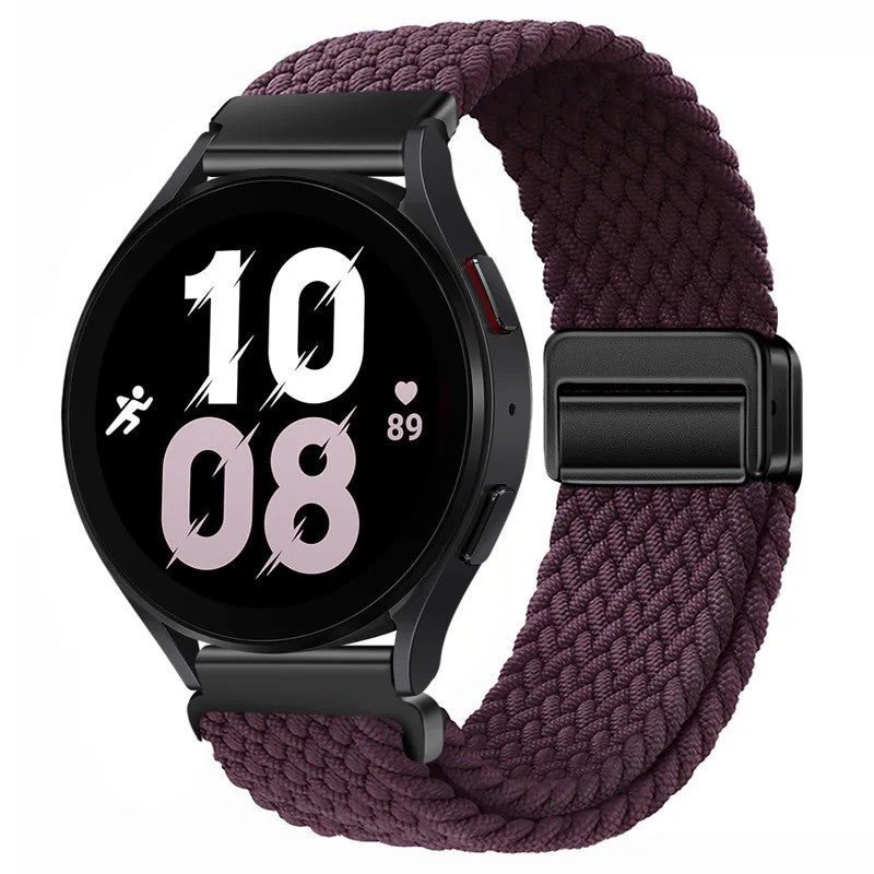 Bluejw Braided Nylon Watch Strap 20mm 22mm Replacement Wristband for Samsung Galaxy Watch and Huawei Smart Watches – Sporty, Durable, Comfortable - Image 1