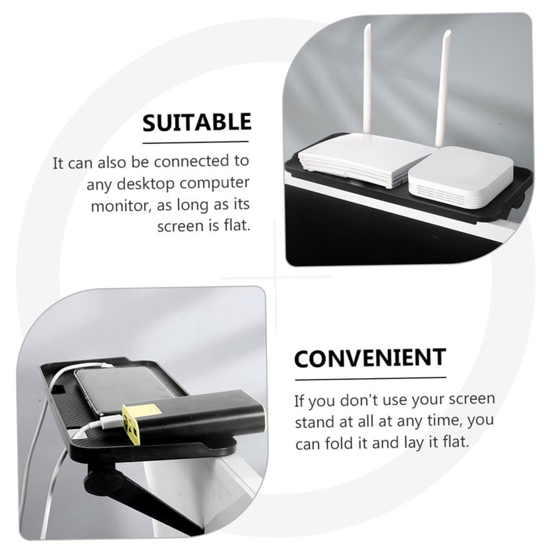 No Perforation Design Monitor Mounting Bracket Riser Shelf For TV And Computer Display Easy Installation - Image 4