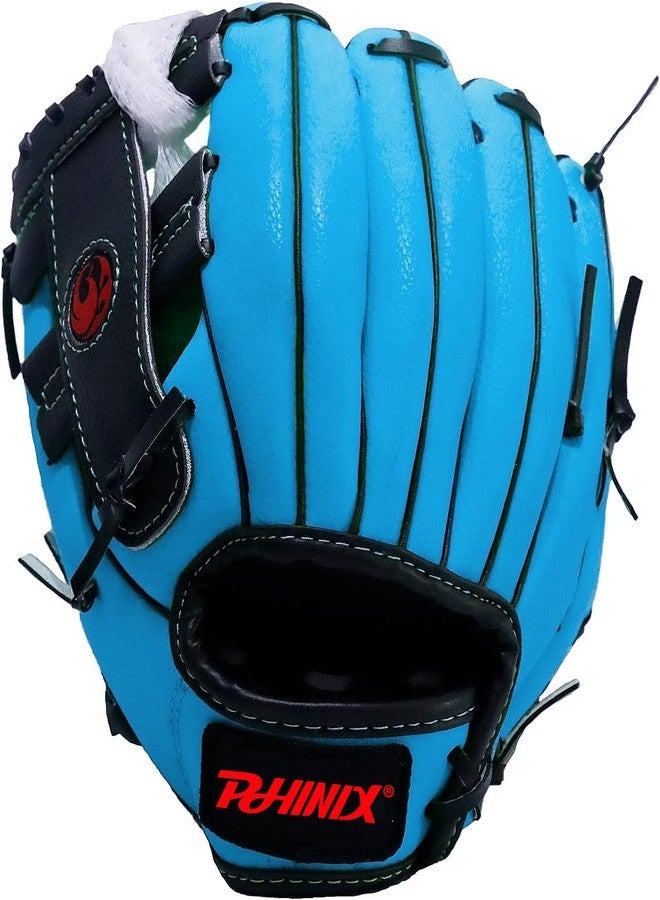 PHINIX Baseball Glove Tee Ball Mitts with Soft Ball for Kids Play & Training 8.5"-10" (Blue-3, 9" Left Hand Throw) - Image 3