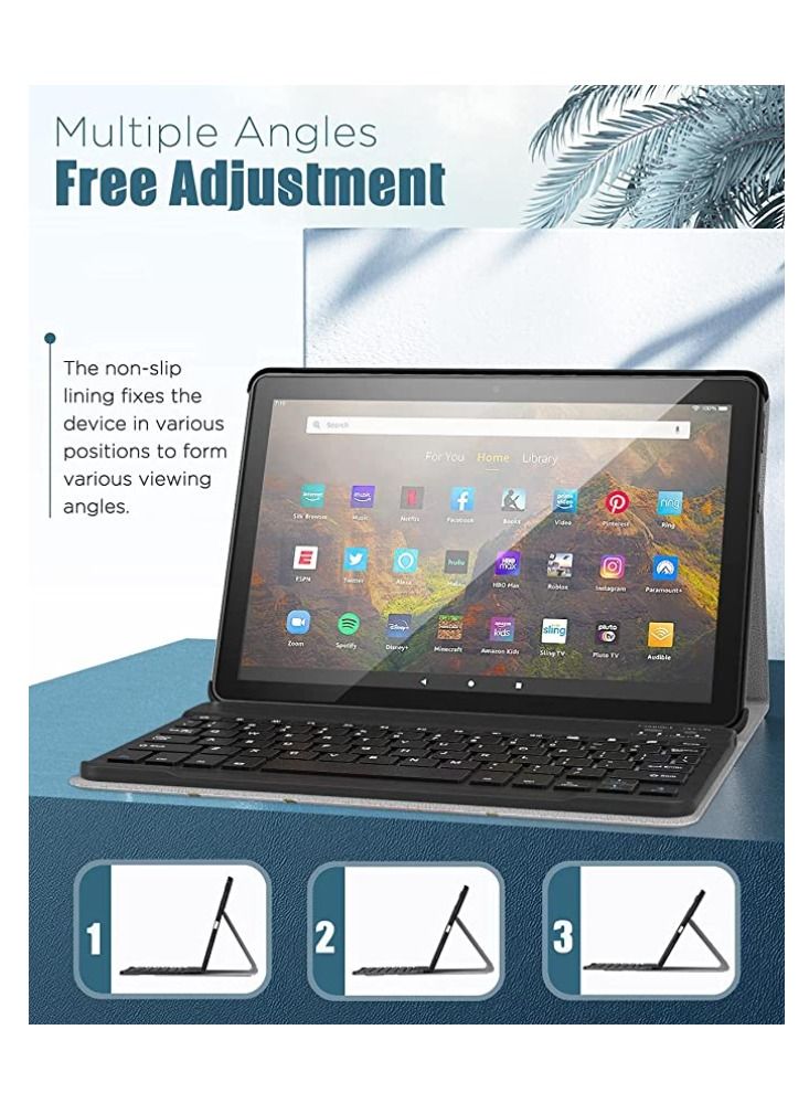 سي سي اي تي كمبيوتر لوحي CCIT A103 Pro 5G 10.1 بوصة ثنائي الشريحة وذاكرة وصول عشوائي 8 جيجابايت وذاكرة قراءة فقط 512 جيجابايت وبطارية 5800 مللي أمبير في الساعة مع لوحة مفاتيح لاسلكية وغطاء لوحي من البولي يوريثان - Image 5