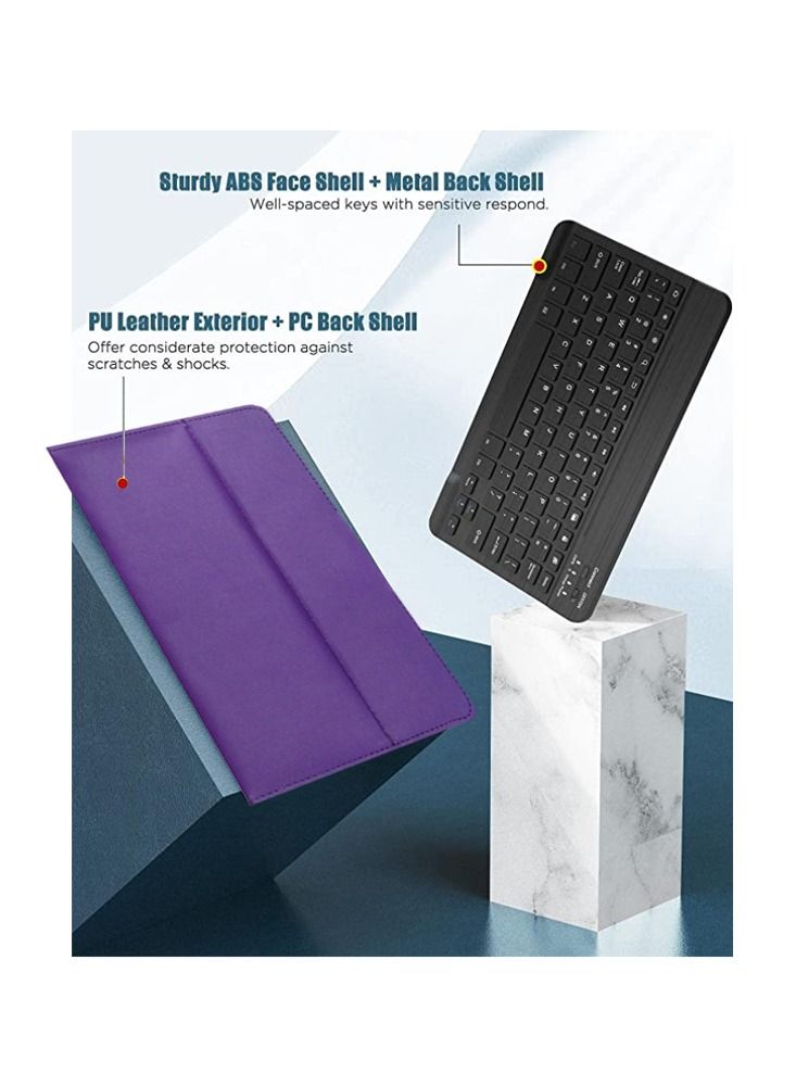 سي سي اي تي كمبيوتر لوحي CCIT A103 Pro 5G 10.1 بوصة ثنائي الشريحة وذاكرة وصول عشوائي 8 جيجابايت وذاكرة قراءة فقط 512 جيجابايت وبطارية 5800 مللي أمبير في الساعة مع لوحة مفاتيح لاسلكية وغطاء لوحي من البولي يوريثان - Image 4