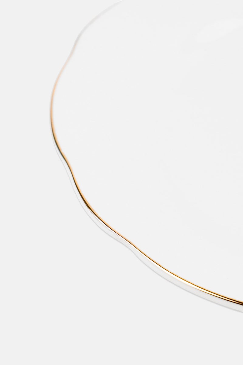 Muy Mucho Porcelain Desert Plate, White - Image 2