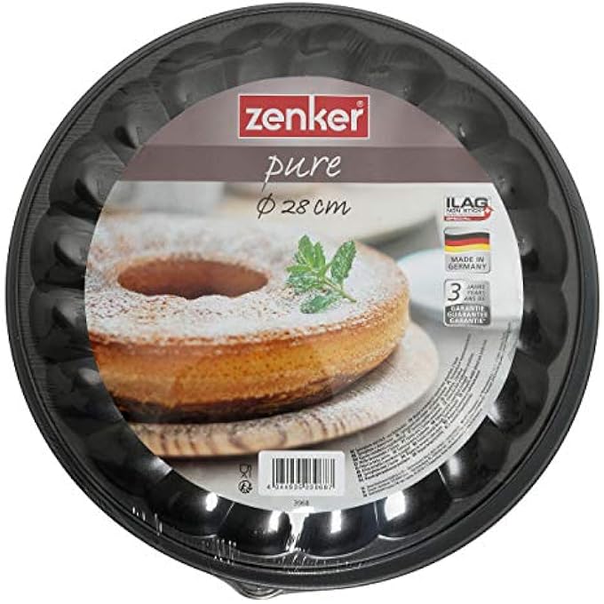 Zenker Springform Cake Tin 2 Base 28 cm Black - Image 2