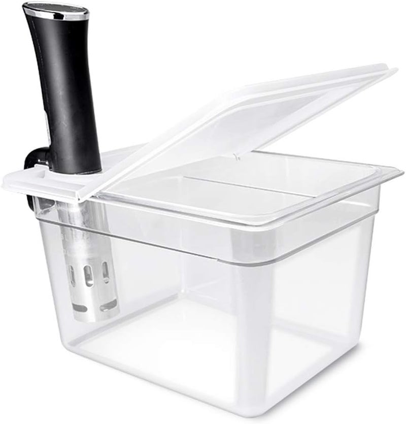 EVERIE Sous Vide Container 12 Quarts with Universal Collapsible Hinged Lid and Rack and Container Sleeve Compatible with All Anova Models, Joule, Insant Pot, Wancle and Others, KIT-TY-PP - Image 5