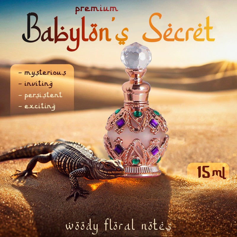 Crazylife Ornate Babylon's Secret Decorative Oil Bottle, Luxury Home Fragrance Scent Oil - Image 3