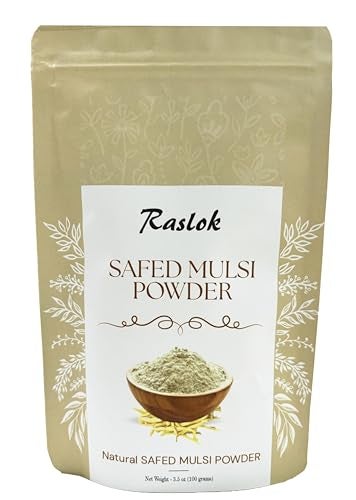 Raslok Pure Safed Musli Powder White Musli Svet Musli Powder Chlorophytum Borivilianum 352 Oz - Image 2