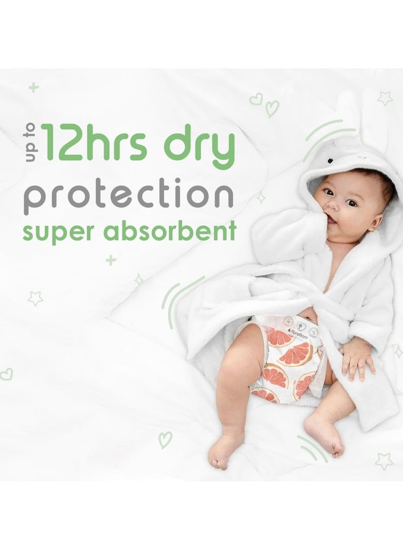 بيور بورن حفاضات بامبو بيولوجية كبيرة جدًا مقاس 5 22 حفاضات - Image 2