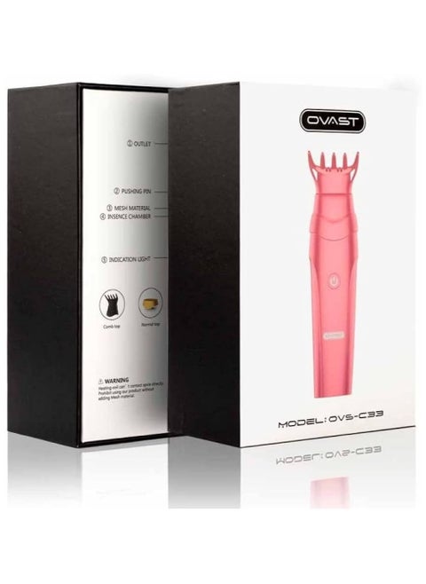 Innovative OVAST OVS-C33 Electric Heating Device – A Smart and Versatile Solution for Hair Styling and Insect Protection with Dual Comb and Normal Top Attachments