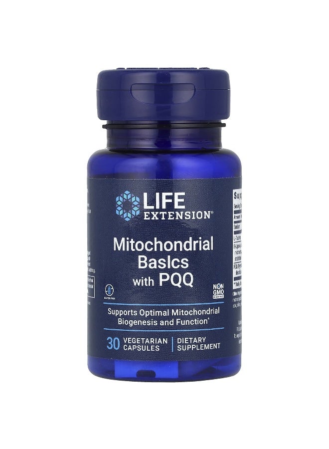 LifeExtension لايف إكستينشن، أساسيات الميتوكوندريا مع PQQ، 30 كبسولة نباتية - Image 1