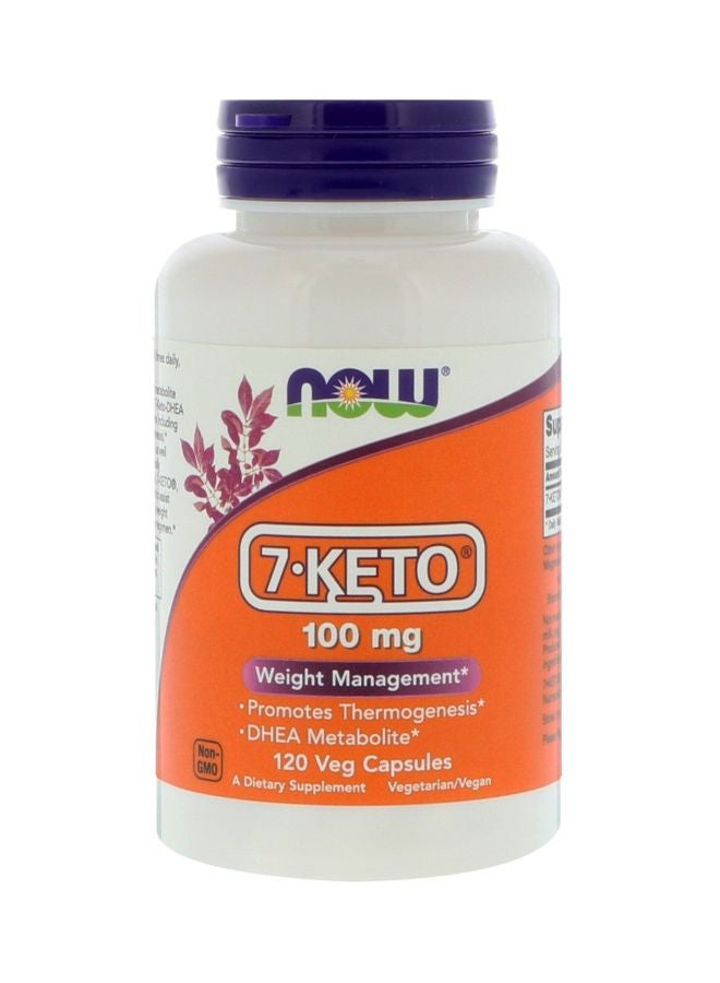 7-KETO 100 mg Dietary Supplement - 120 Vegetarian Capsules