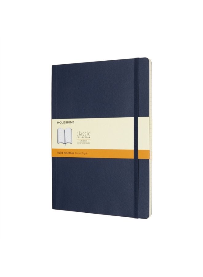 Moleskine Sapphire Blue Extra Large Ruled Notebook Soft - Paperback