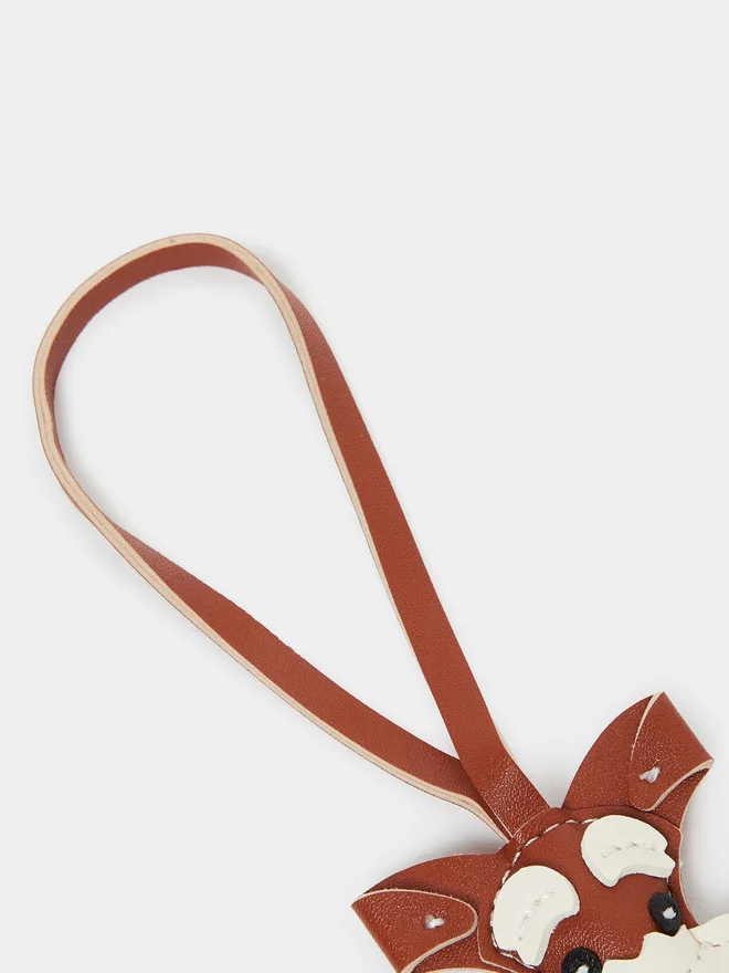 Styli Brown Leather Bag Charm