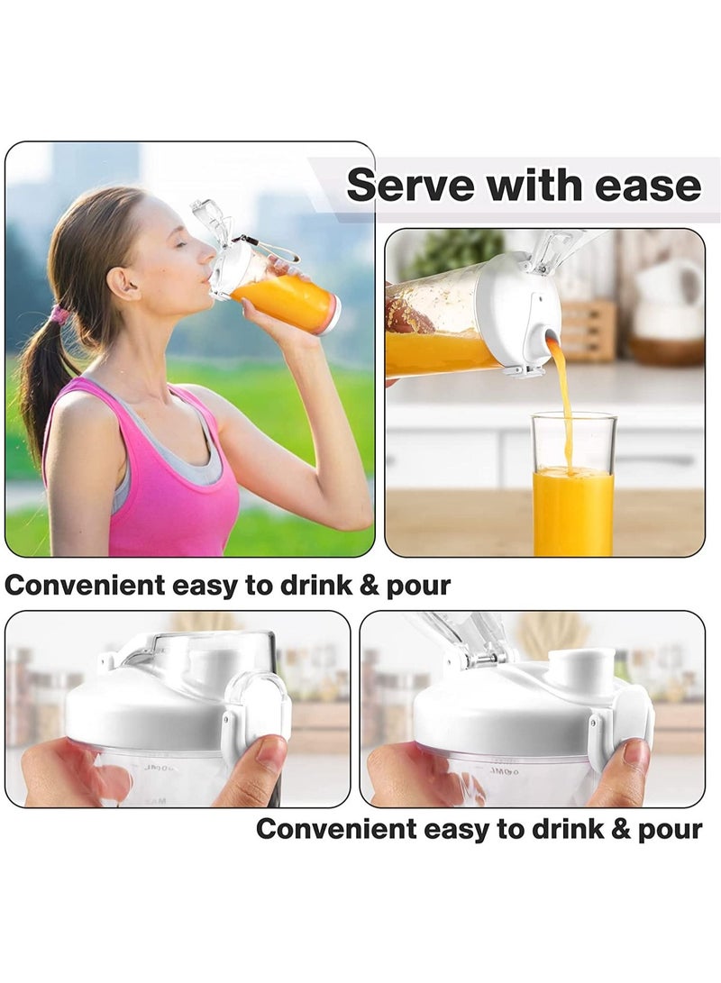 Portable Blender Personal Size Blender for Shakes and Smoothies Blender with 6 Blades 20oz Mini Mixer Rechargeable for Kitchen/Gym/Travel/Office BPA-Free - Image 5