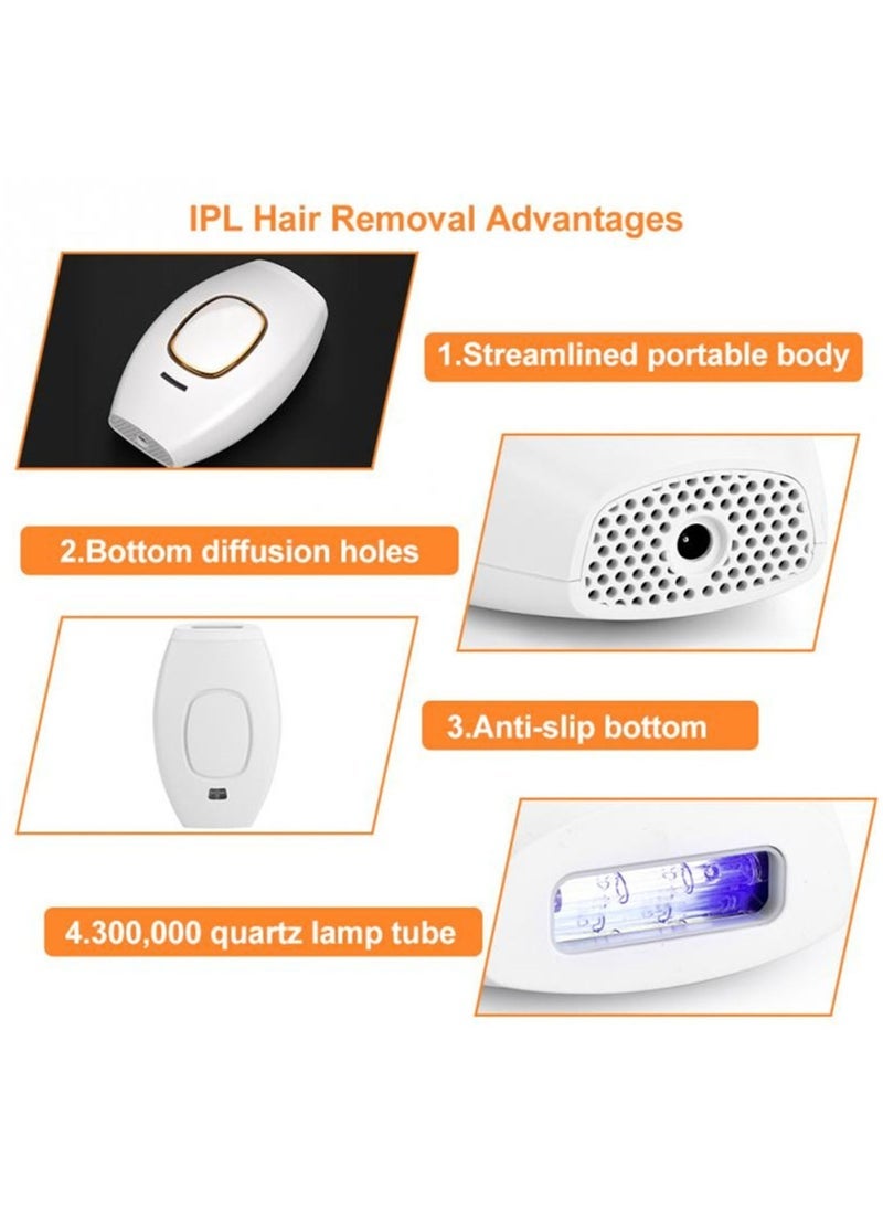 إيفرين إزالة الشعر بالليزر ipl جهاز إزالة الشعر 500000 ومضات آلة إزالة الشعر النساء الحلاقة المنزلية استخدام الحلاقة الجسم بلا ألم أسود - Image 5