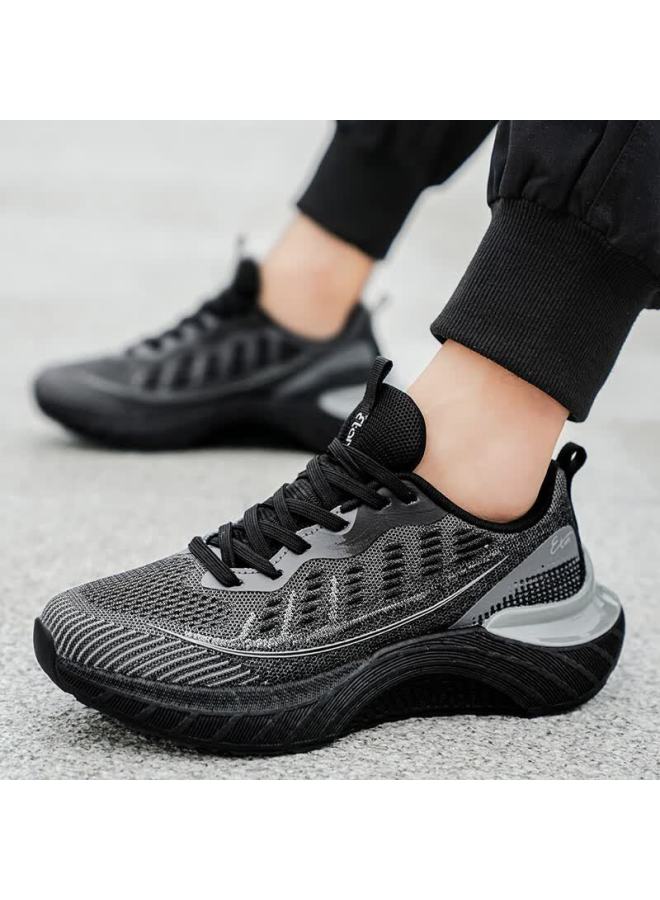 Aigle Sports Shoes Uni Casual Mesh Breathable Lightweight Durable Outdoor Running Shoes Graphite Black Size 43 - Image 4