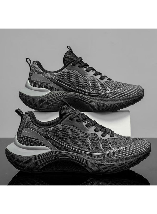 Aigle Sports Shoes Uni Casual Mesh Breathable Lightweight Durable Outdoor Running Shoes Graphite Black Size 43 - Image 2