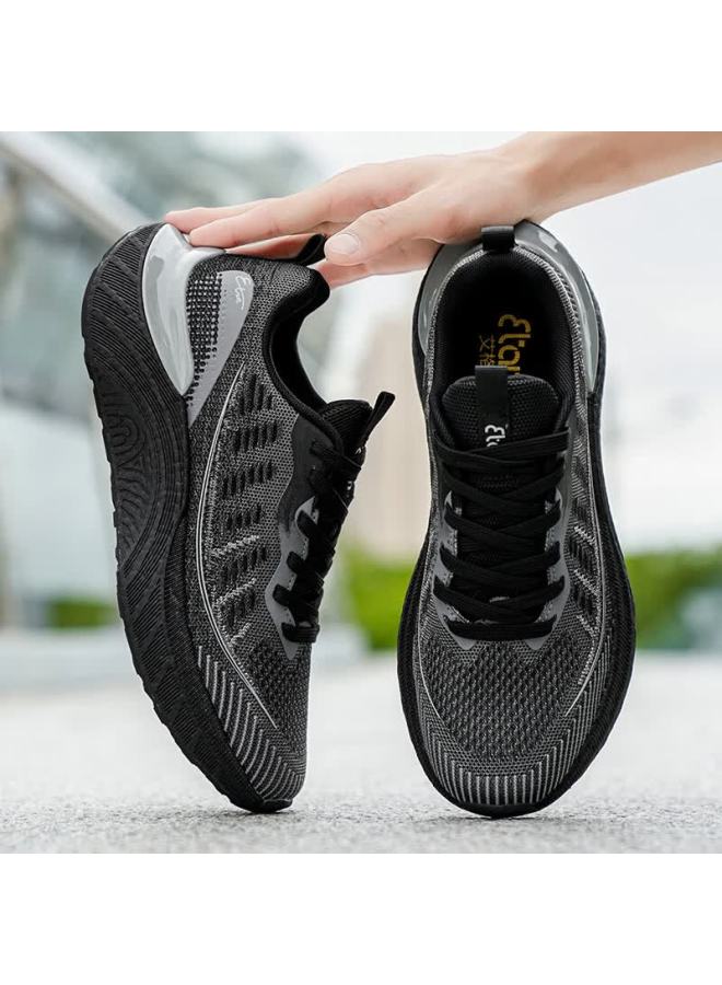 Aigle Sports Shoes Uni Casual Mesh Breathable Lightweight Durable Outdoor Running Shoes Graphite Black Size 43 - Image 3