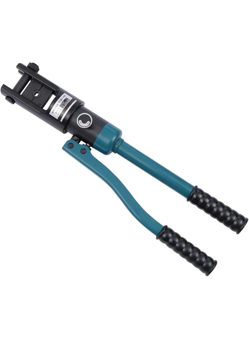 GGOOT 12 Ton Hydraulic Hand Crimper Tool Hydraulic Wire Crimping Tool Cable Wire Crimping Kit Cable Lug Terminal Crimping Tool Hardware Wire Rope Swaging Kit 10 Dies  - Image 2