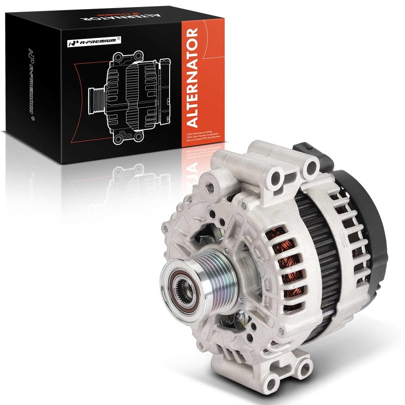 A-Premium APremium Alternator Compatible with BMW 335d 0910 335i 0710 335i xDrive 0910 335is 1113 335xi 535i 535i xDrive 535xi 1 Series M 135i 12V 180A 7Groove Clutch Pulley CW