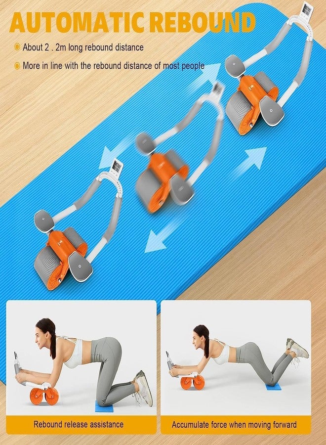 HVG TRADERS Professional Automatic Rebound Abdominal Abs Wheel with Elbow Support and Timer, Ab Roller Wheel for Effective Abdominal Muscles and Core Strengthening - Image 5