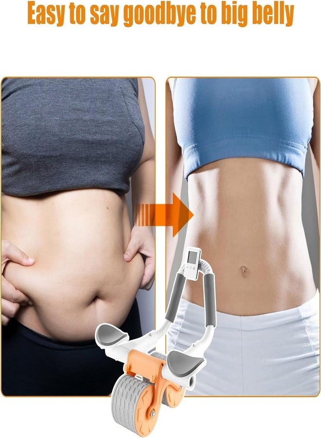 HVG TRADERS Professional Automatic Rebound Abdominal Abs Wheel with Elbow Support and Timer, Ab Roller Wheel for Effective Abdominal Muscles and Core Strengthening - Image 3