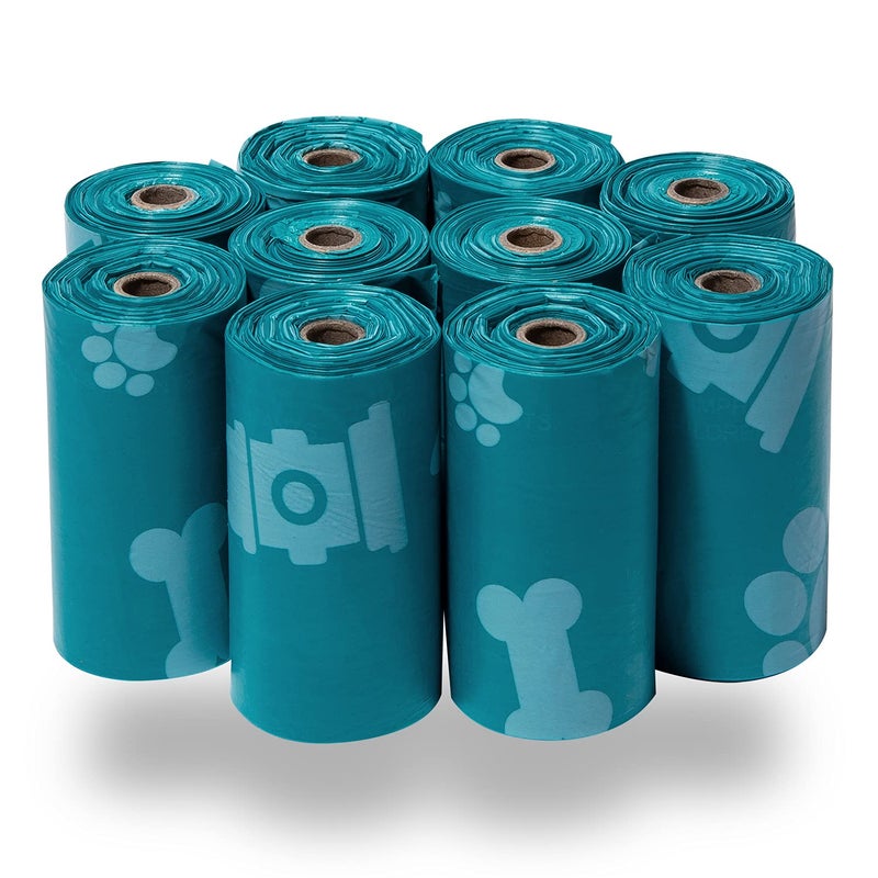 Premium Leak-Proof Dog Poop Bags Pack - Thick Tear-Resistant Pet Waste Refuse Cleanup Bags - Heavy-Duty Doggy Roll Replacements for Outdoor Puppy Walking, Training, & Travel (150-Count, Vibrant Turquoise Design) - Manual Pet Care & Sanitation Asset Management Template