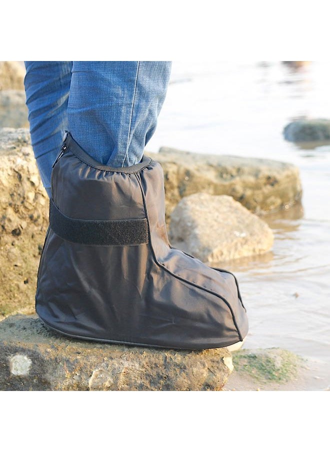 ARUNNERS Walking Boot Cover for Medical Brace Orthopedic and Fracture Cast with Integrative Slip-Resistant Rubber Sole (Black, Short, Large)  - Image 4