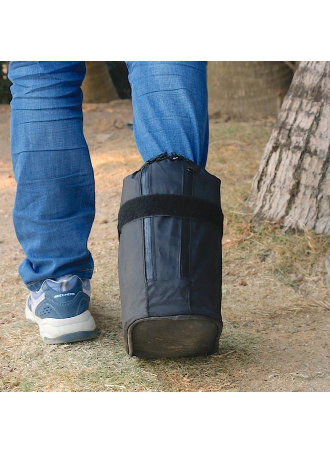 ARUNNERS Walking Boot Cover for Medical Brace Orthopedic and Fracture Cast with Integrative Slip-Resistant Rubber Sole (Black, Short, Large)  - Image 5