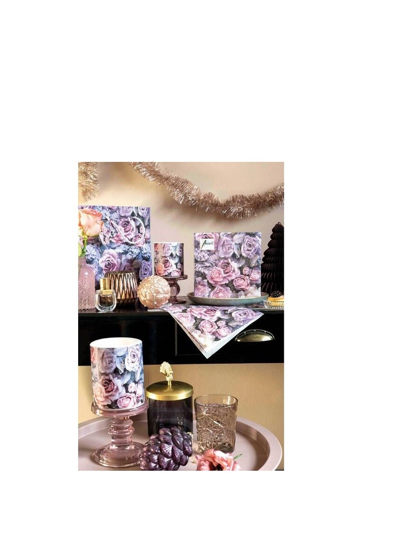 Ambiente Melamine Tray Winter Roses - 13X21cm - Image 2
