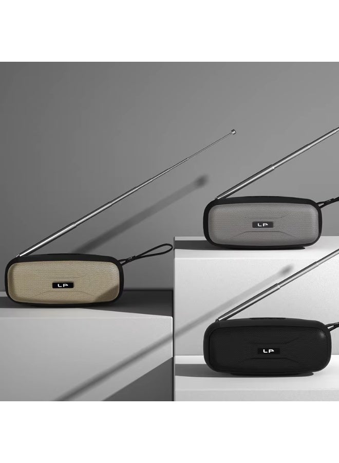 LP-V56 TWS Portable Bluetooth Speaker – Super Bass, FM Radio, USB/TF Player & True Wireless Stereo - Image 4