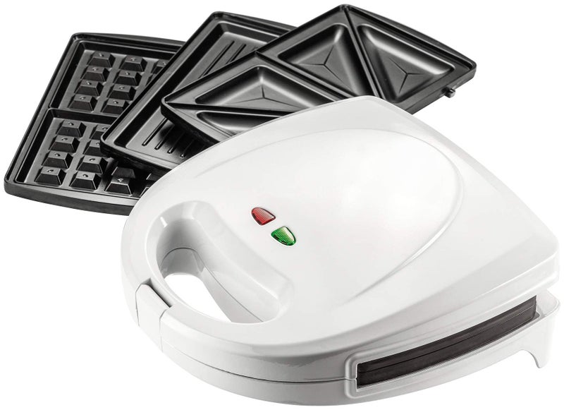 Judge Toasted Sandwich Maker Waffle Maker and Panini Grill Press with 3 NonStick Dishwasher Safe Grill Plates