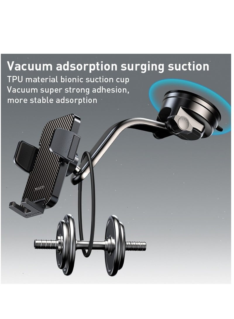Yesido C172 Suction Cup Type Bending Arm Car Phone Holder (Black) - Image 3