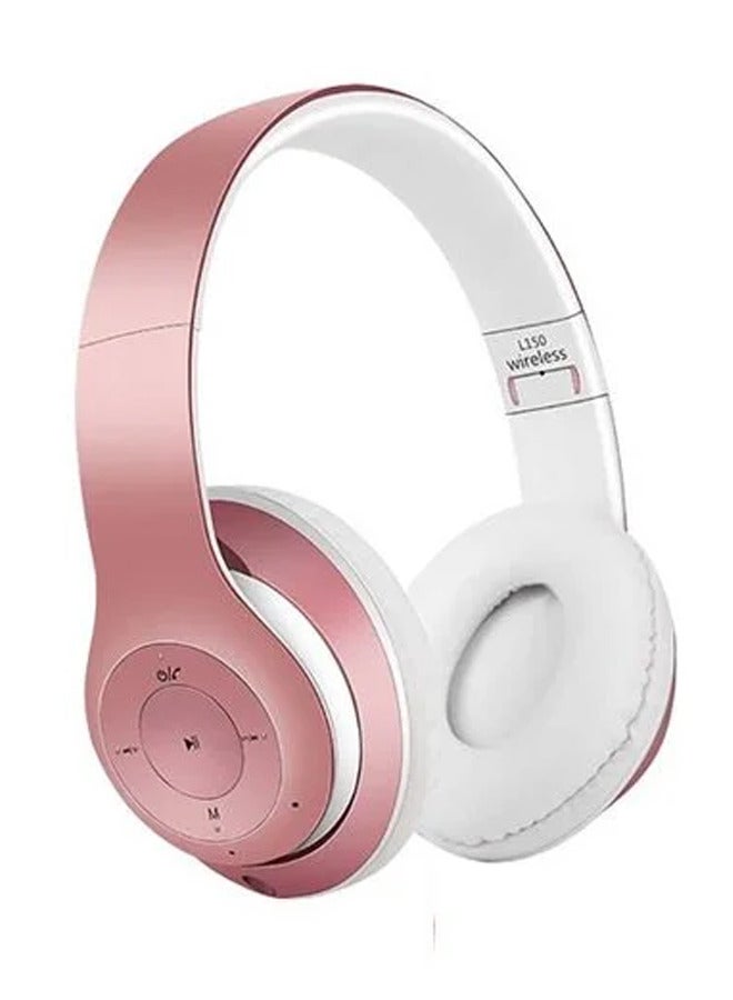 Wireless Bluetooth Headset – Microphone – FM Radio – Memory Card Slot – Foldable Compatible with mobile and computer