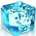 TwCare Stress Balls Ice Cube with Snowflakes Inside for Your Best Mellow and Chill Snow Pieces Silent Nice Square Shape Anxiety Sensory Squishy Fidget Toy Slow Rise Classroom Prizes Calming Kids Adults - Image 2
