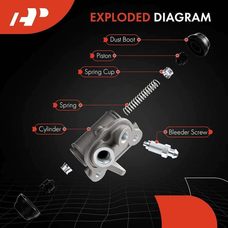 A-Premium Rear Drum Brake Wheel Cylinder - Image 5