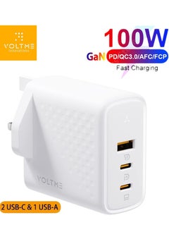 100W-(3-Port)-White