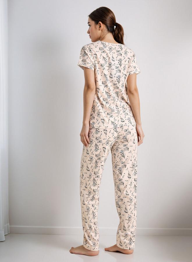 سبلاش فيڤ طقم بيجاما تي شيرت وبنطلون - Image 3