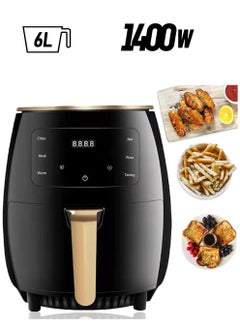 SILVER CREST Intelligent 6L Large Capacity Electric Oil Free Air Fryers French Fries Cooker Nonstick Deep Air Fryer With Timer  - Image 1