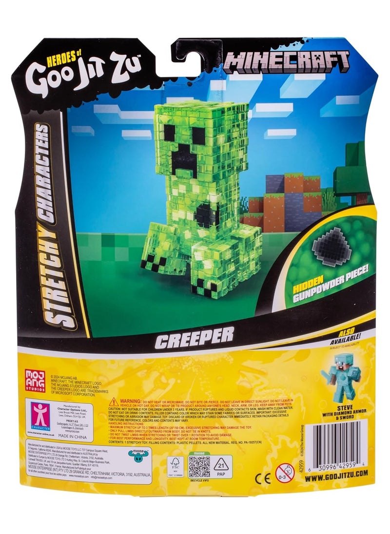 MINECRAFT Heroes of Goo Jit Zu Minecraft Stretchy Creeper | Super Crunchy Goo Filling | Hidden Gunpowder Inside | Stretch 3X Size  - Image 5