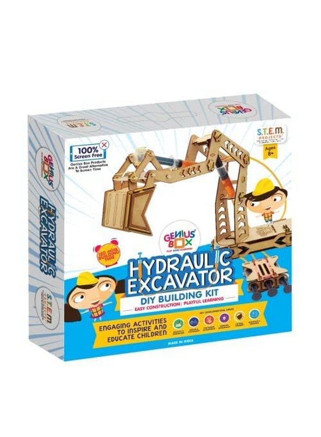 Genius Box - Play some Learning Genius Box Hydraulic Excavator DIY Science Kit for 8+ Year Age, STEM Toy, Learning Kit, Educational and Construction Kit - Image 2