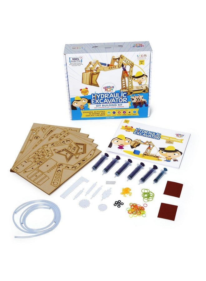 Genius Box - Play some Learning Genius Box Hydraulic Excavator DIY Science Kit for 8+ Year Age, STEM Toy, Learning Kit, Educational and Construction Kit - Image 4