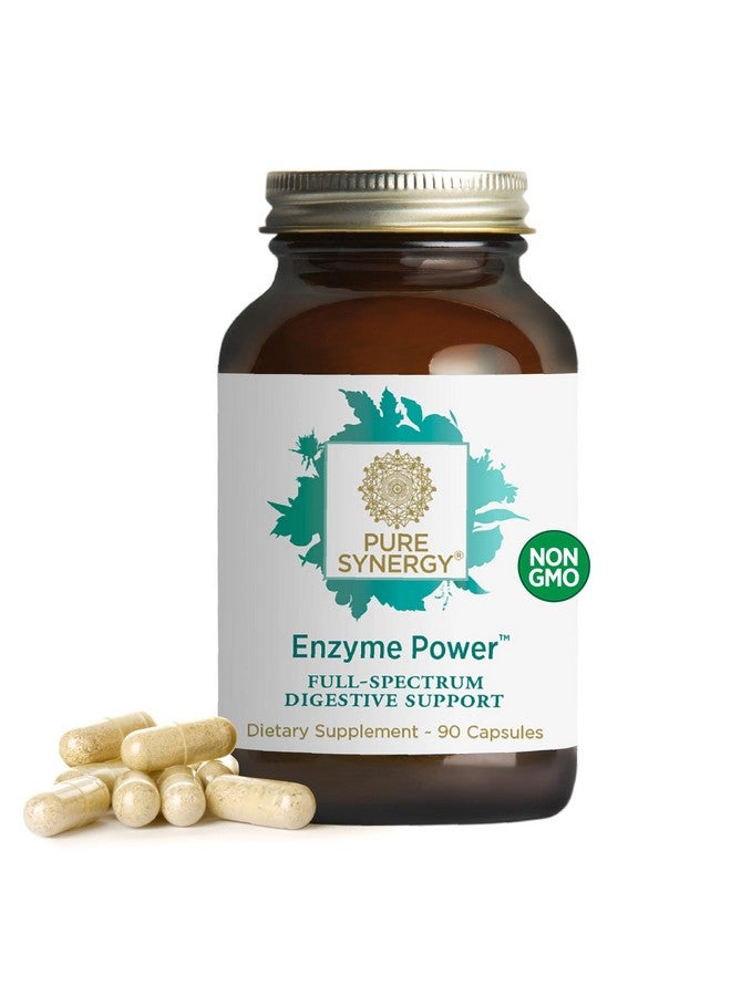 بيور سينرجي قوة إنزيم بيور سينيرجي | مكمل غذائي لإنزيمات الهضم | إنزيمات لصحة الجهاز الهضمي مع ناتوكيناز، وبروميلين، وسيراببتاز | لصحة الجهاز الهضمي والأمعاء (90 كبسولة) - Image 1