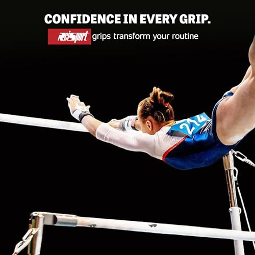 Reisport Women's Uneven Bar Double Buckle Gymnastics Grips - Durable Leather Hand Grips for Gymnastics Bars Women & Girls - Gymnastics Equipment & Accessories Advanced Gymnasts, Made in USA - Medium - Image 4