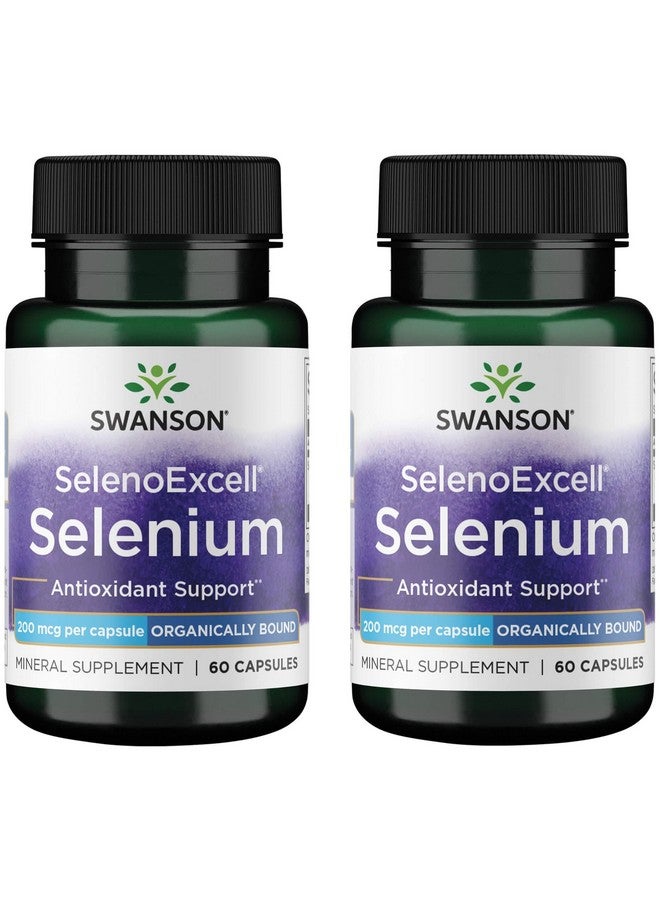 Swanson Selenoexcell Selenium 200 mcg 60 Capsules (2 Pack)