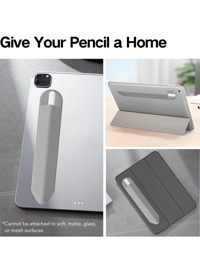 4 Pack Pencil Holder Compatible with Apple Pencil Pro, ApplePencil (USB-C), Apple-Pencil 1st/2nd Generation，Elastic Pocket Pouch Adhesive Sleeve Attached to Case for Stylus Pens - Image 5
