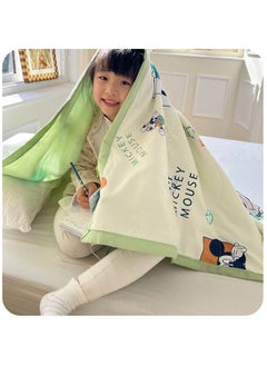 Disney Cutton Air Conditioning Blanket Summer Nap Blanket for Kids 100*150CM Green  - Image 2