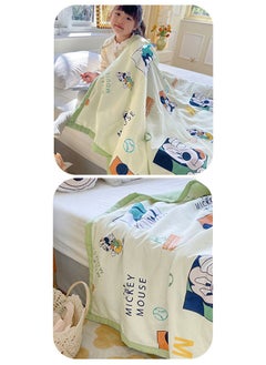 Disney Cutton Air Conditioning Blanket Summer Nap Blanket for Kids 100*150CM Green  - Image 3