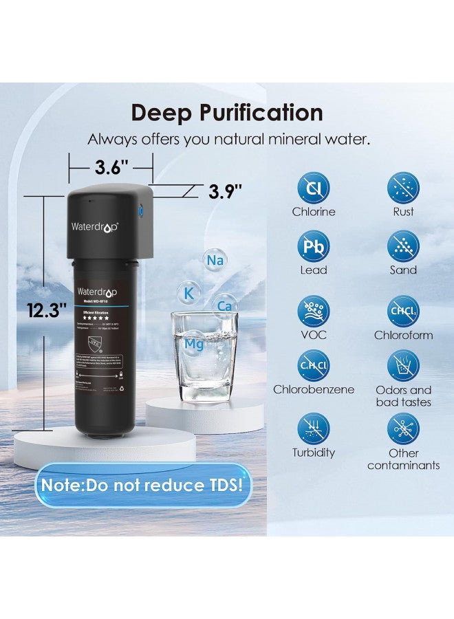 Waterdrop 10UA Under Sink Water Filter System, Reduces Lead, Chlorine, Bad Taste & Odor, Under Counter Water Filter Direct Connect to Kitchen Faucet, NSF/ANSI 42 Certified, 8K Gallons, USA Tech - Image 3